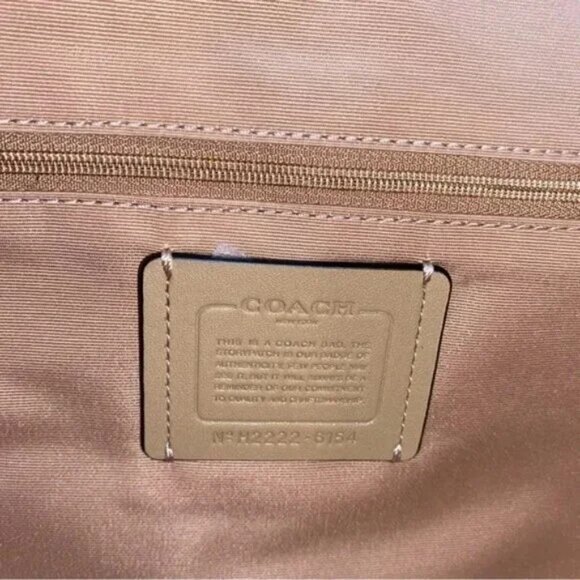 Coach Authentic Pennie Colorblock Pebbled Leather Shoulder Bag EUC - Picture 6 of 7